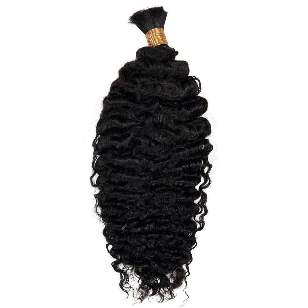 Burmese Curly Bulk Human Hair Extensions